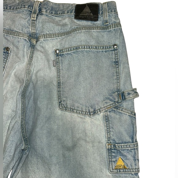 Light Blue Vintage Men’s Levi’s SilverTab Carpenter Jeans - W36 x L32 - Picture 10 of 15